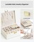 2 Layer Jewelry Storage Box, Teacher Gifts, Large Jewelry Organizer for Women Removable Jewelery Tray for Necklace Earrings Rings Bracelets (Cream White)